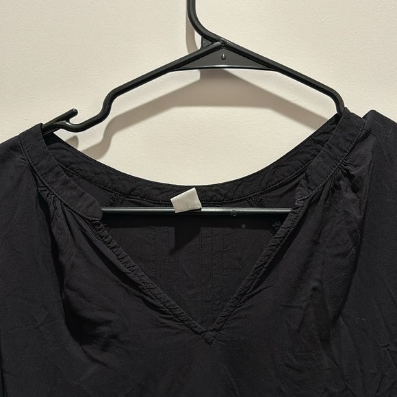 Old Navy Blouse Shirt Black Large - Picture 2 of 16